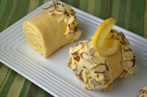 Lemon Cake Logs by Paula Peck